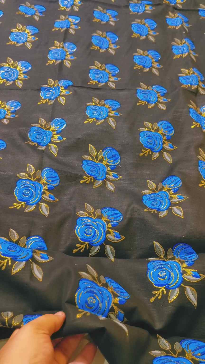 M-4497  Imported Digital Giliter Dorria soft khaddar Same print Shirt & Truzer 2pc