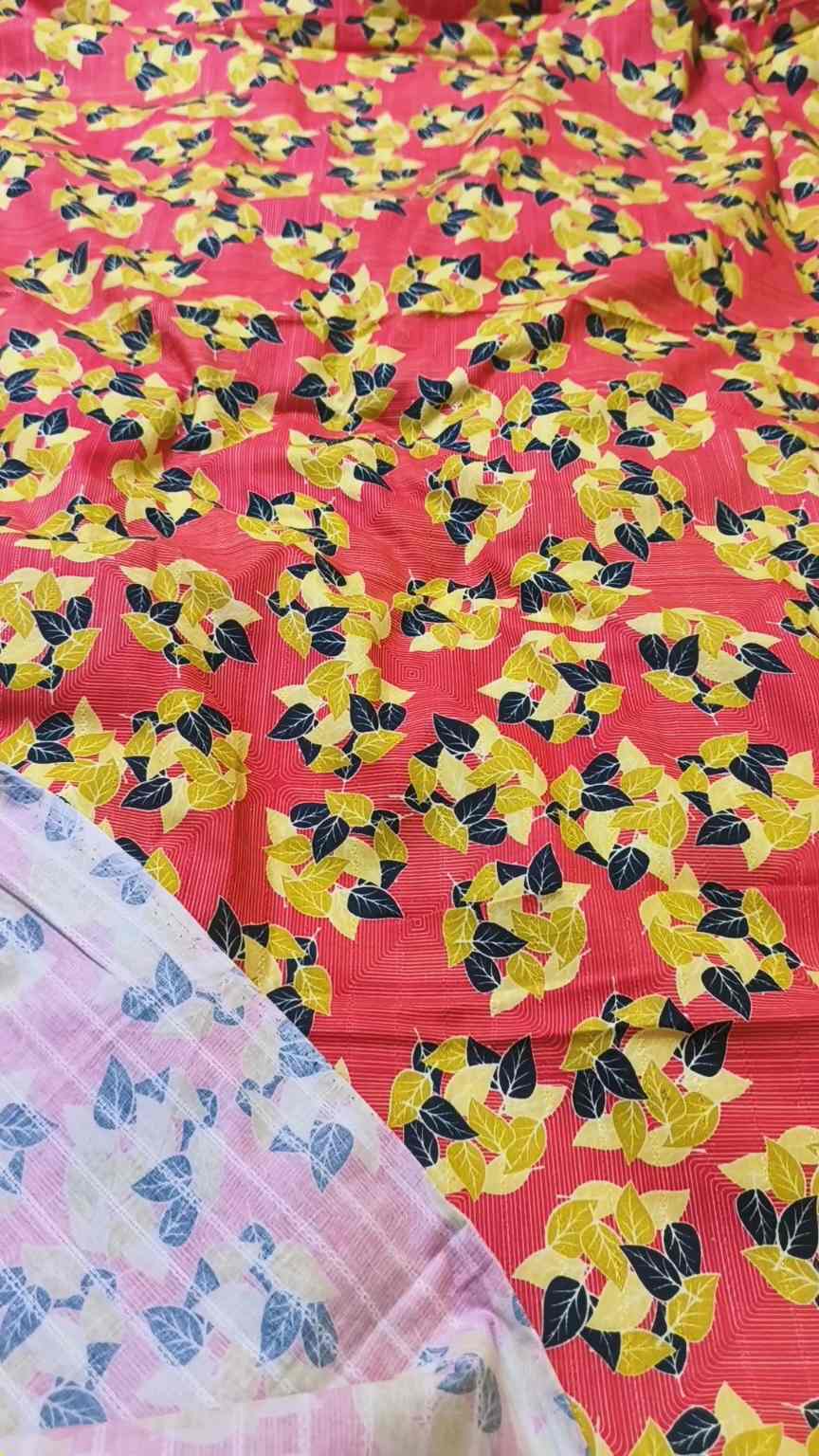 🥳 New Arrivals M-4521 Imported Digital Dorria  Soft Khaddar Same print Shirt & Truzer 2pc