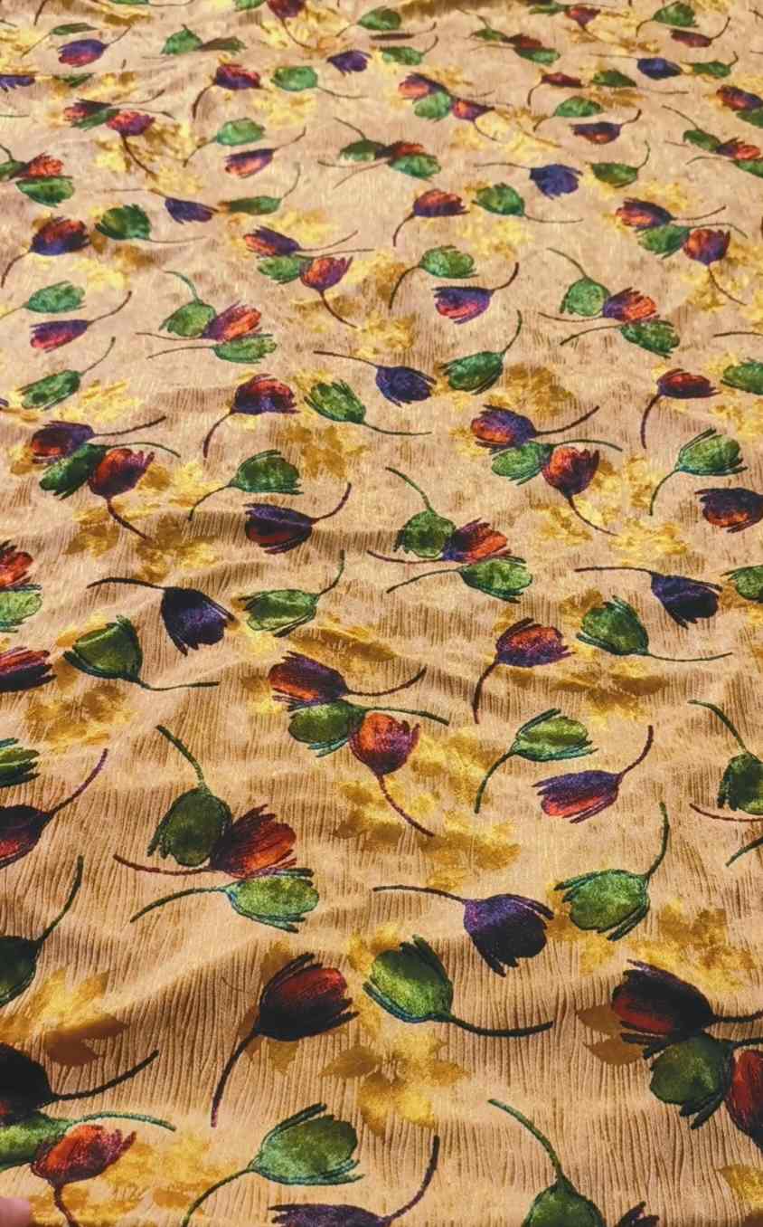 🥳 Sale Sale M-4567  Imported 3-D korean Self Luxury Palachi Velvet Same print Shirt & Truzer 2pc