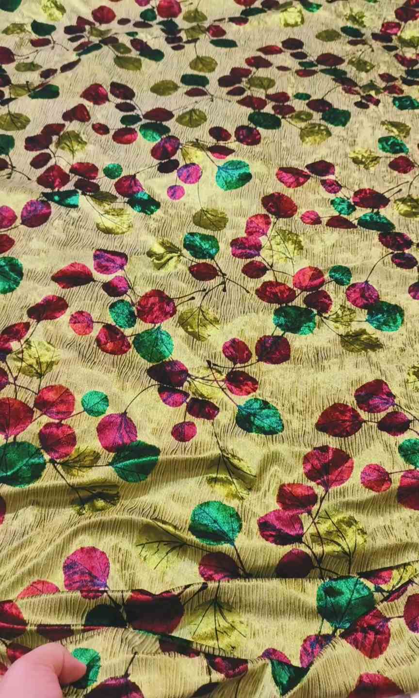 🥳 Sale Sale M-4564  Imported 3-D korean Self Luxury Palachi Velvet Same print Shirt & Truzer 2pc