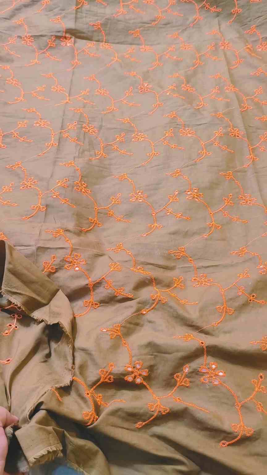 🥳 Sale Sale M-4590  imported Digital Shiffli Chickenkari Embroidery Pure Summer Lawn Shirt