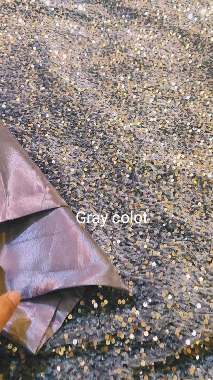 🥳 New Arrivals  Sale Sale M-4672 Imported Squance work Fancy Citara Embroidery in😱 (micro Velvet) Stuff Same print Shirt & Kattan silk Truzer