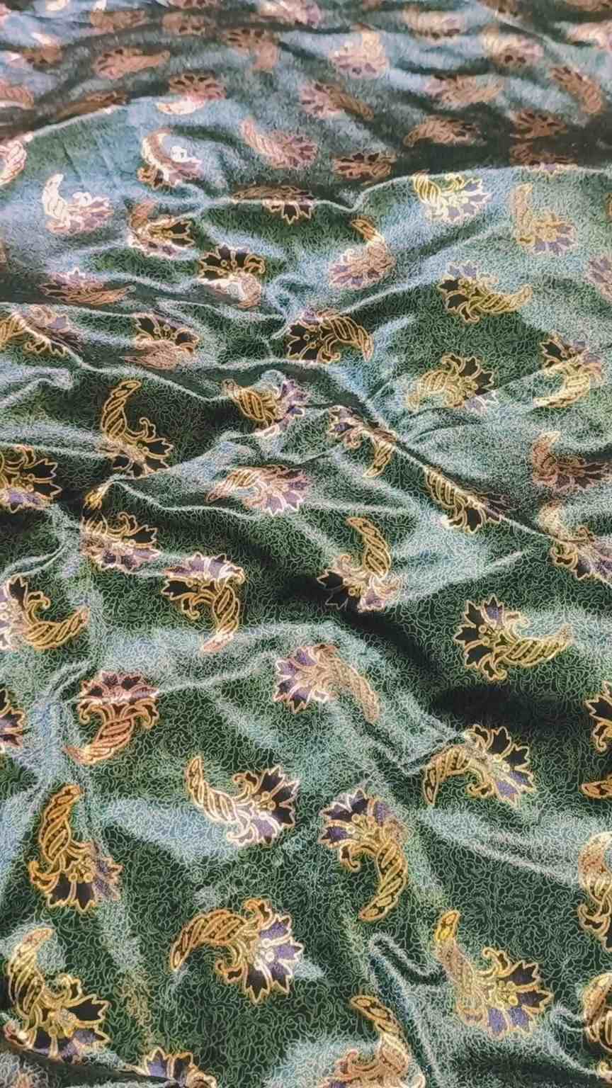 🥳 Sale Sale M-4782  Impprted Digital Korean Embossed Giliter (Makhmal Velvet) Same print Shirt & Truzer 2pc