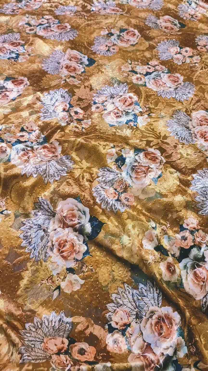 New Arrivals Sale Sale M-4950  Imported Most luxurious Korean 3-D Fancy Nags chen (Palachi Velvet) Same print Shirt & Truzer 2pc