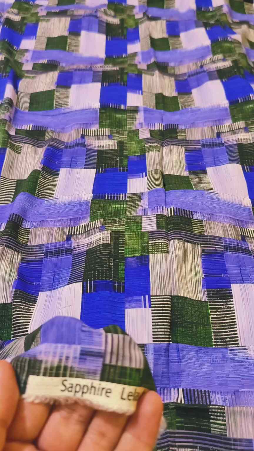 🥳 Big Discount M-1131  Rs.1490 Branded High Quality Sapphire Lelin Same print Shirt & Truzer 2pc