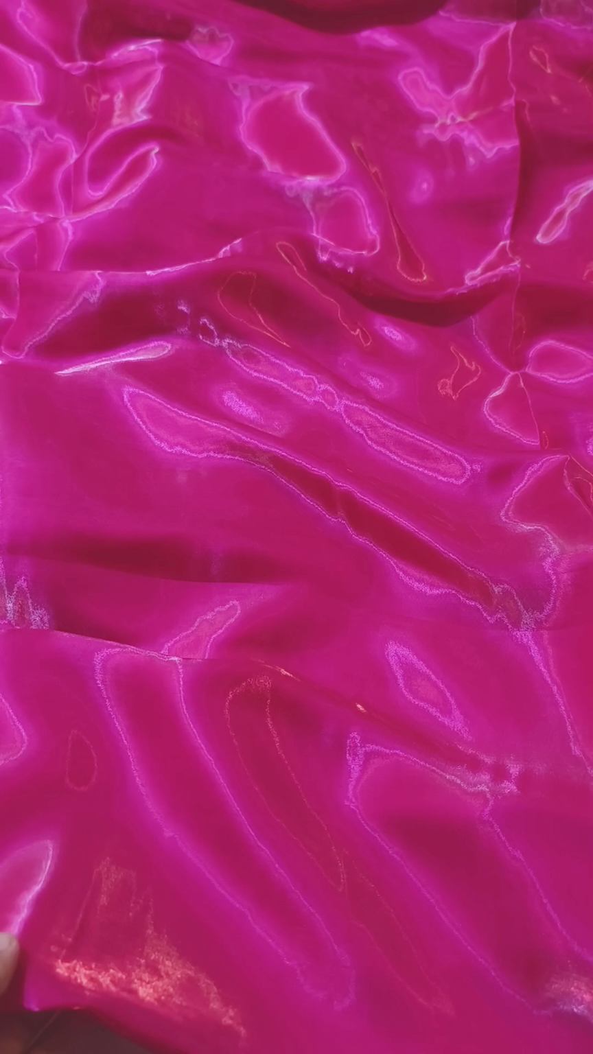 🥳 Big Sale M-1271  Rs.1490  Shocking pink Imported Most Luxurious Shesha Silk Same Shirt & Truzer 2pc