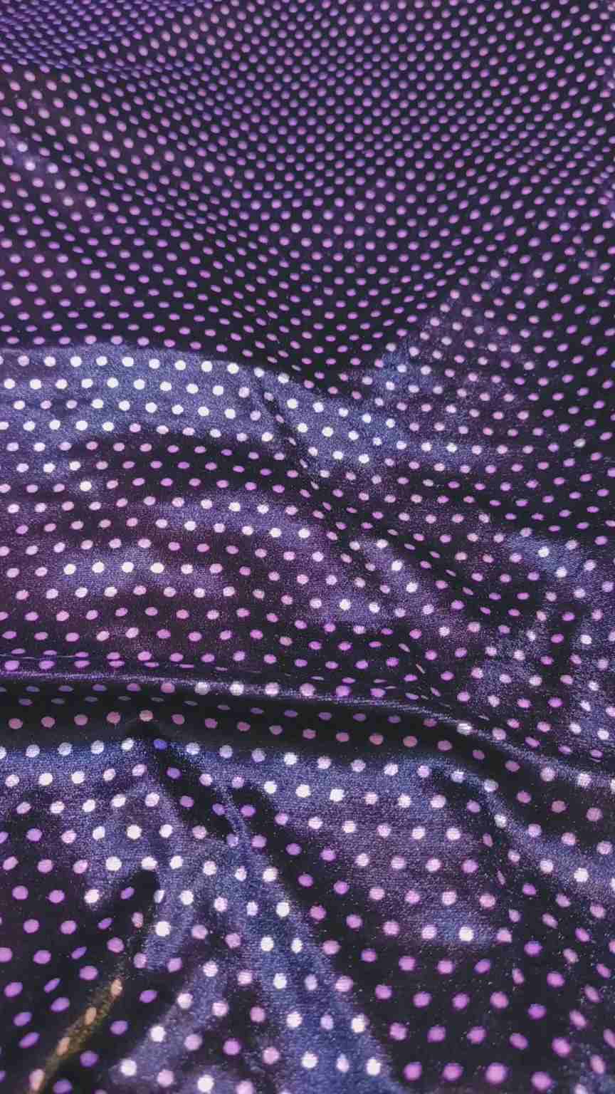 😱 Sale Sale M-1233 Rs.1250 Imported Digital Korean Soft Velvet Polka design Same print Shirt & Truzer 2pc