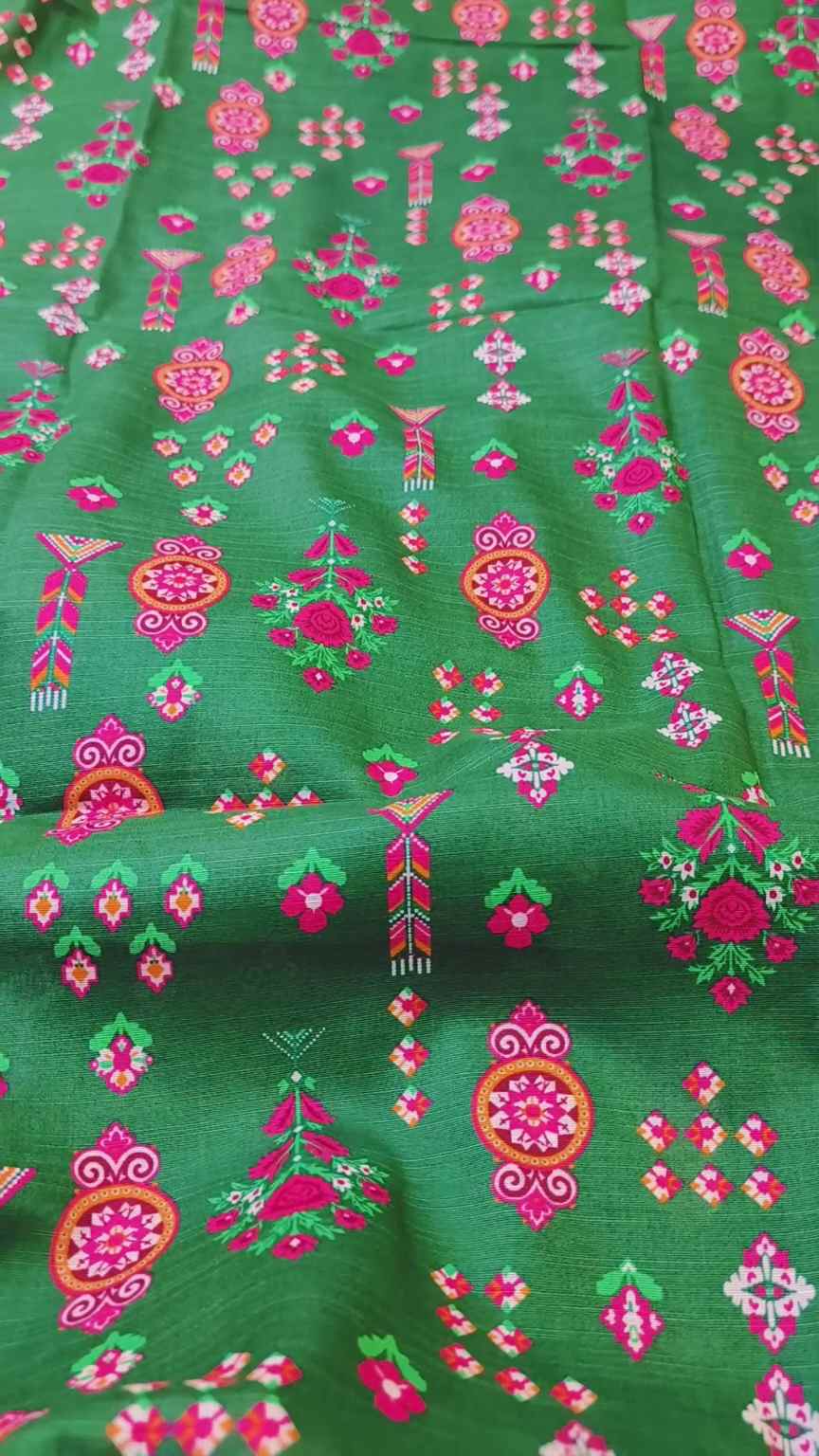 🥳 Sale Sale M-1441 Rs.1490 Imported Digital Dorria Khadder Same print Shirt & Truzer 2pc