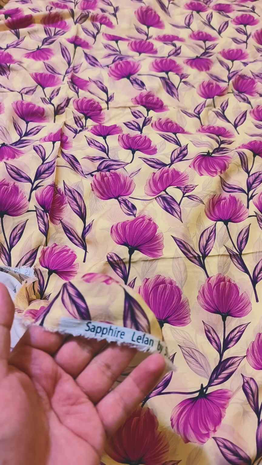 🥳 Big Discount M-1129  Rs.1490 Branded High Quality Sapphire Lelin Same print Shirt & Truzer 2pc