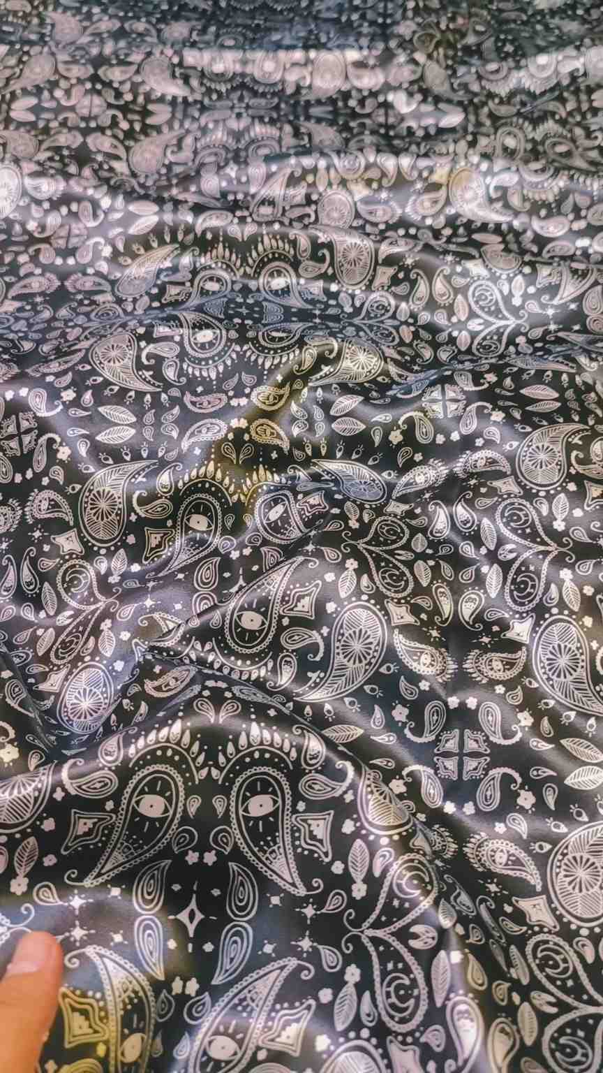 🥳 Big Sale M-1164  Rs.1190 Impoted Digital Korean Winter Soft Shamooz Silk Same print Shirt & Truzer 2pc