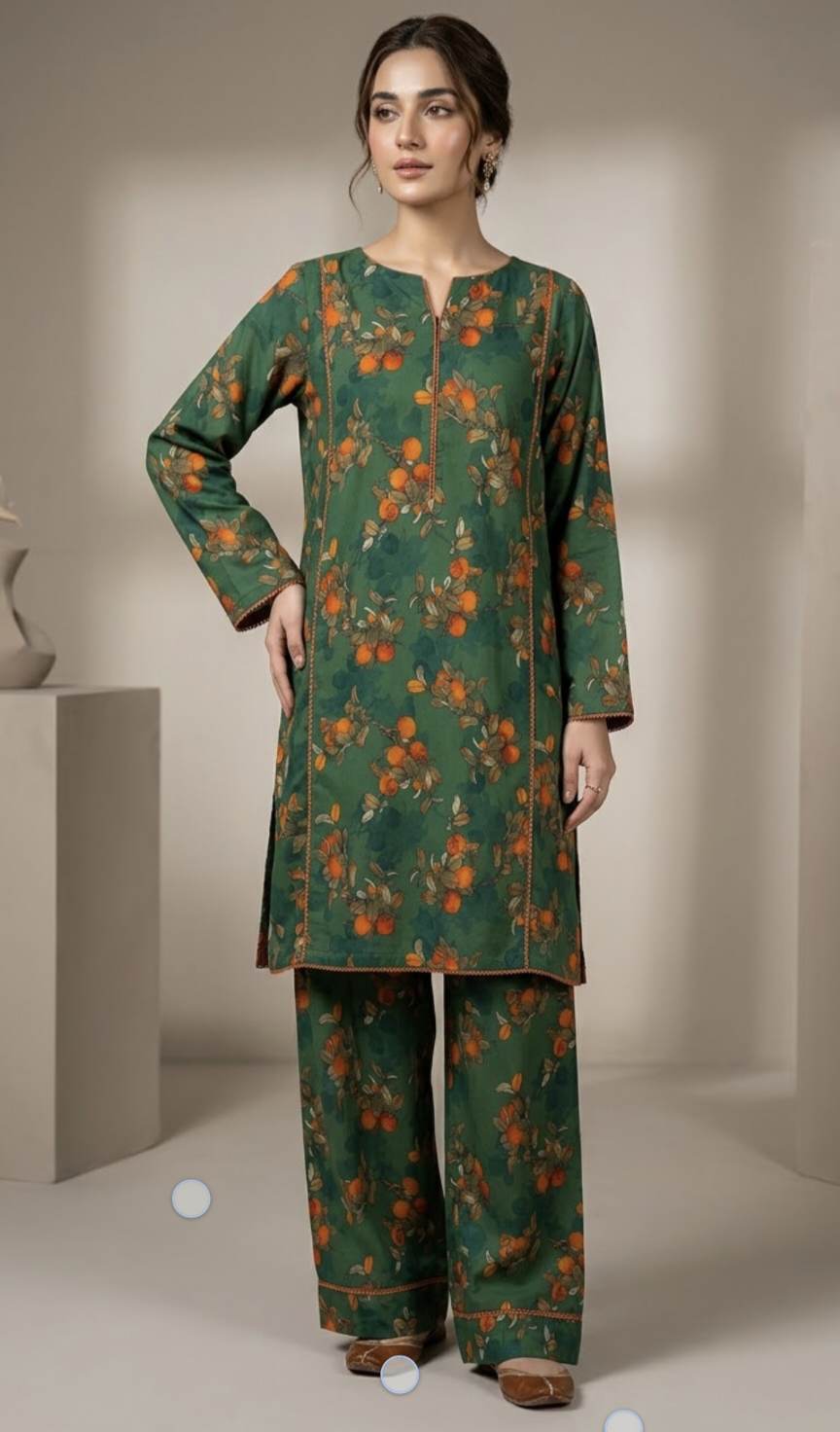 🥳 Sale Sale M-1082 Rs.1290 Imported Digital Korean Georgette Same print Shirt & Truzer 2pc