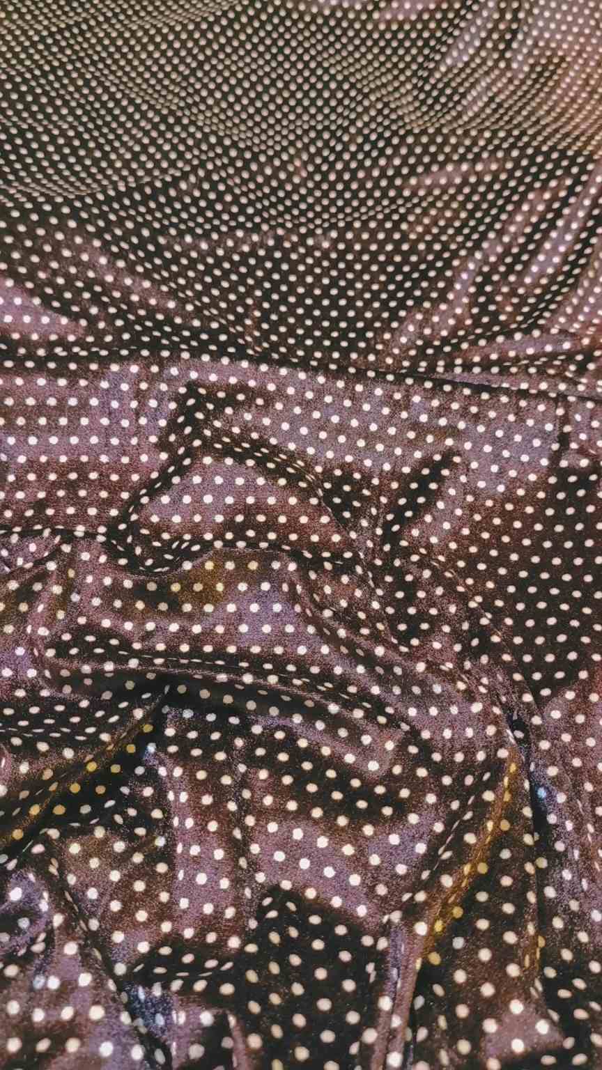 😱 Sale Sale M-1237. Rs.1250 Imported Digital Korean Soft Velvet Polka design Same print Shirt & Truzer 2pc