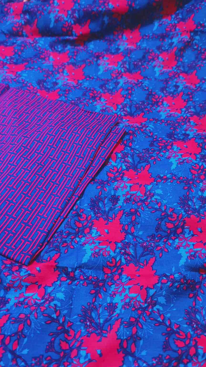 🥳 Sale Sale M-1245. Rs.1590 Imported Digital Dorria Soft Khadder Matching Shirt & Truzer 2pc