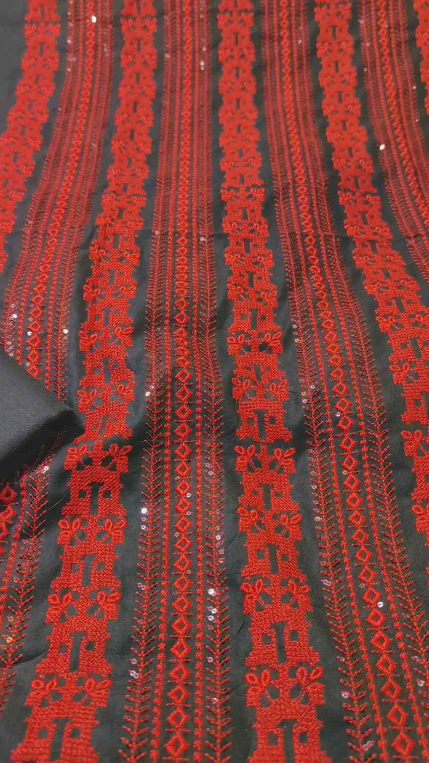 🥳 Sale Sale M-1061 Rs.1650 Imported Bareeze Embroidery Soft Khadder Shirt & Trouser 2pc
