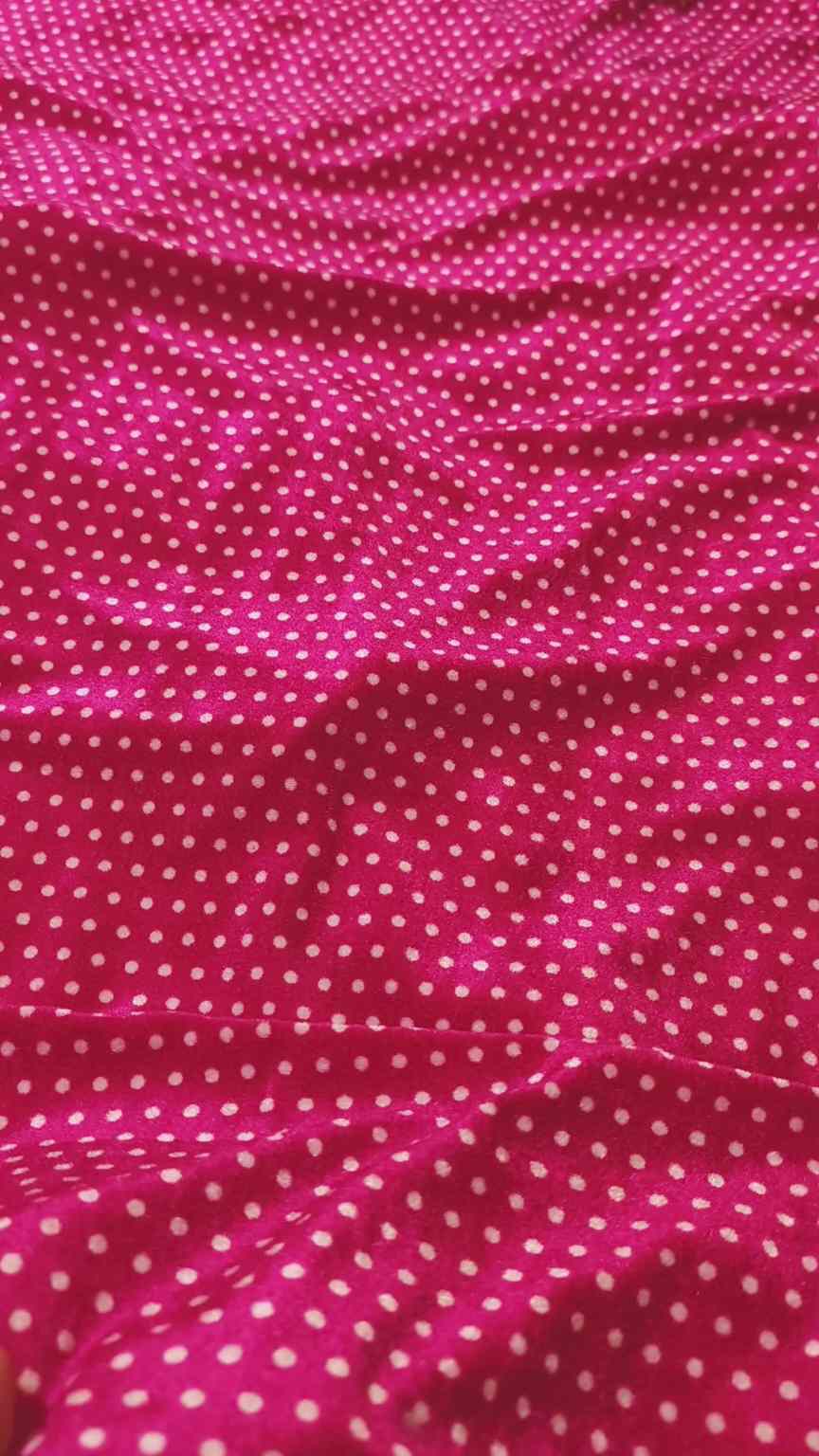 😱 Sale Sale M-1234 Rs.1250 Imported Digital Korean Soft Velvet Polka design Same print Shirt & Truzer 2pc