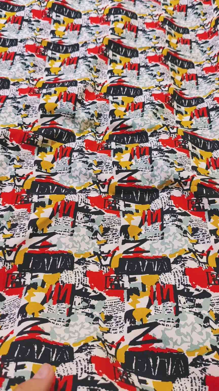 M-5275  Imported Digital Winter ☃️ Boutique Stone Lelin Same print Shirt & Truzer 2pc