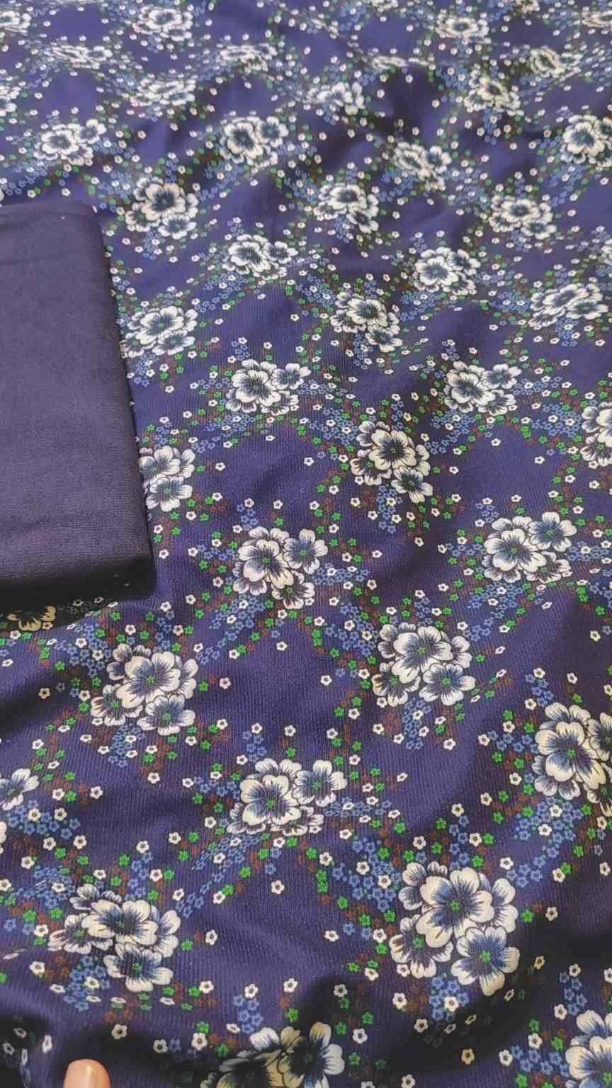 🥳 New Arrivals M-5265  Imported Korean Most Luxurious (Kotrai Wool) Same print Shirt & Truzer 2pc