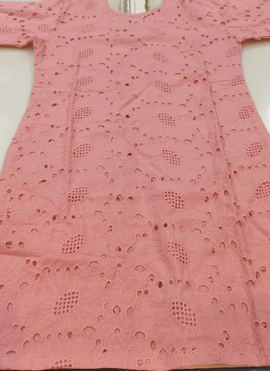 ( Length Size 30) 08 year Girl Size Most Luxurious S-01   Imported Shiffli ChickenKari Embroidery All Season High quality Lawn Shirt