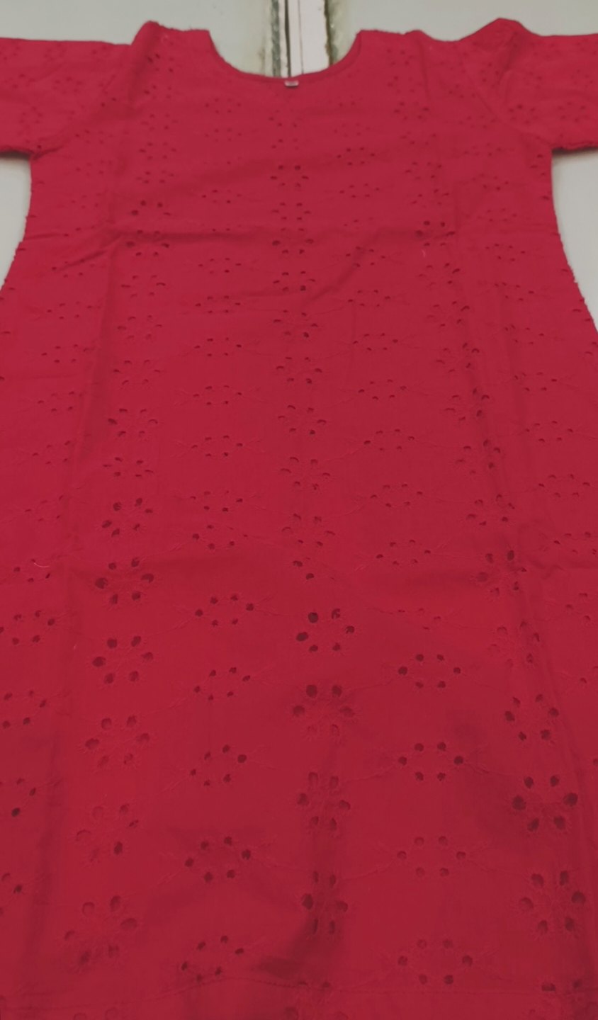 ( Length Size 30) 08 year Girl Size Most Luxurious S-03   Imported Shiffli ChickenKari Embroidery All Season High quality Lawn Stitch Shirt