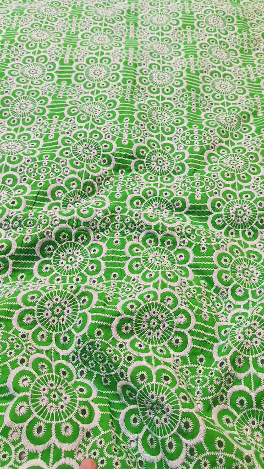 🥳 Sale Sale M-5350  Imported Shiffli Embroidery ChickenKari Luxury Camric Lelin Shirt