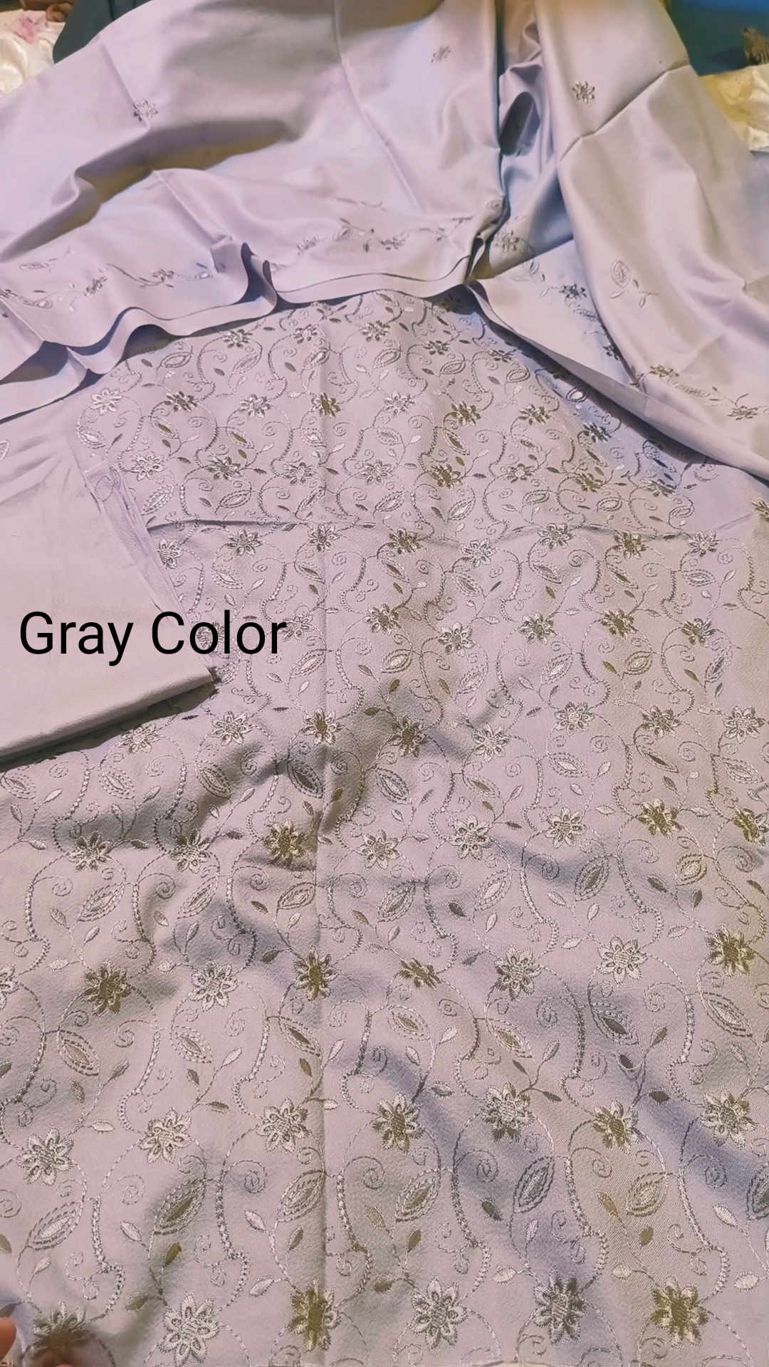 3pc..🥳Sale Sale M-5385   Bareezy Embroidery soft Marina 3pc suit