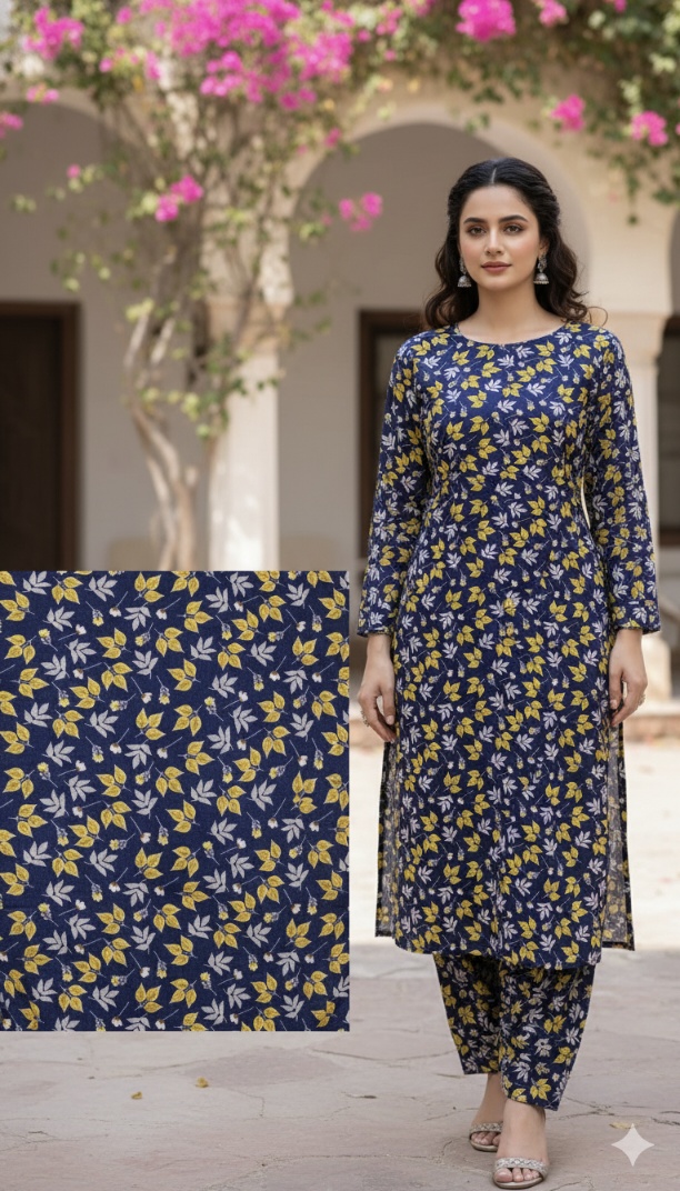 🤲 Sale Sale M-5500  Imported High quality Irish Velvet Furr Same print shirt & Truzer 2pc -