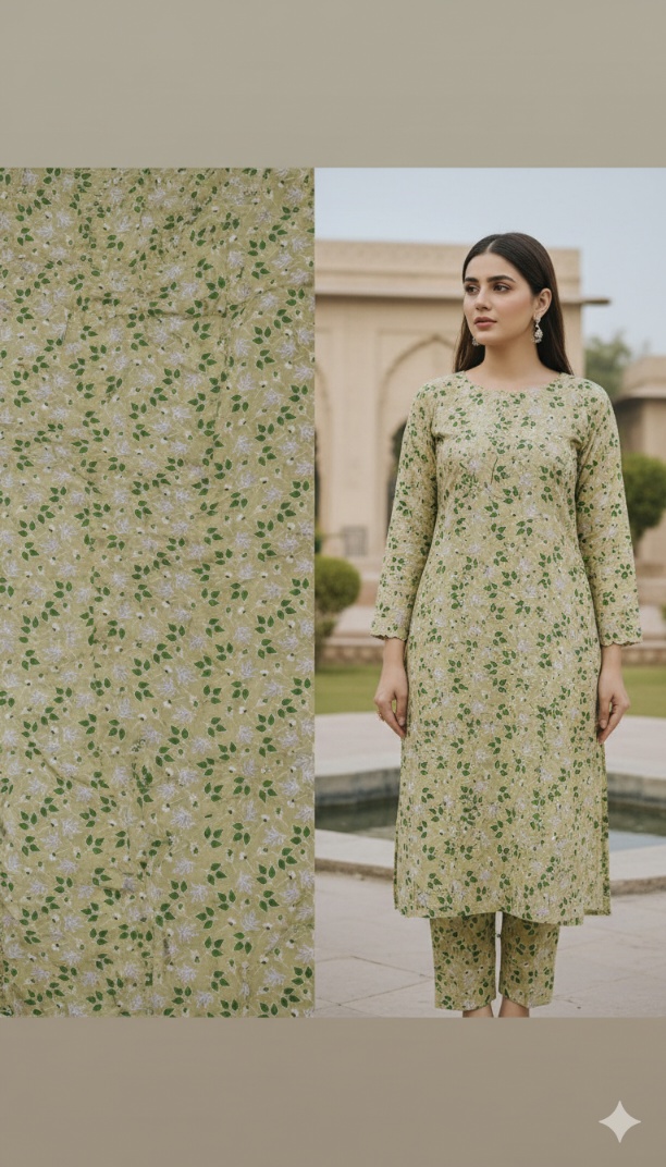 🤲 Sale Sale M-5499  Imported High quality Irish Velvet Furr Same print shirt & Truzer 2pc -