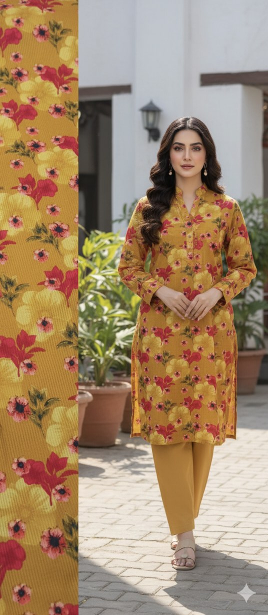 🥳 Sale Sale M-5538 Imported Kotrai Luxury Velvet Furr Shirt & Truzer 2pc