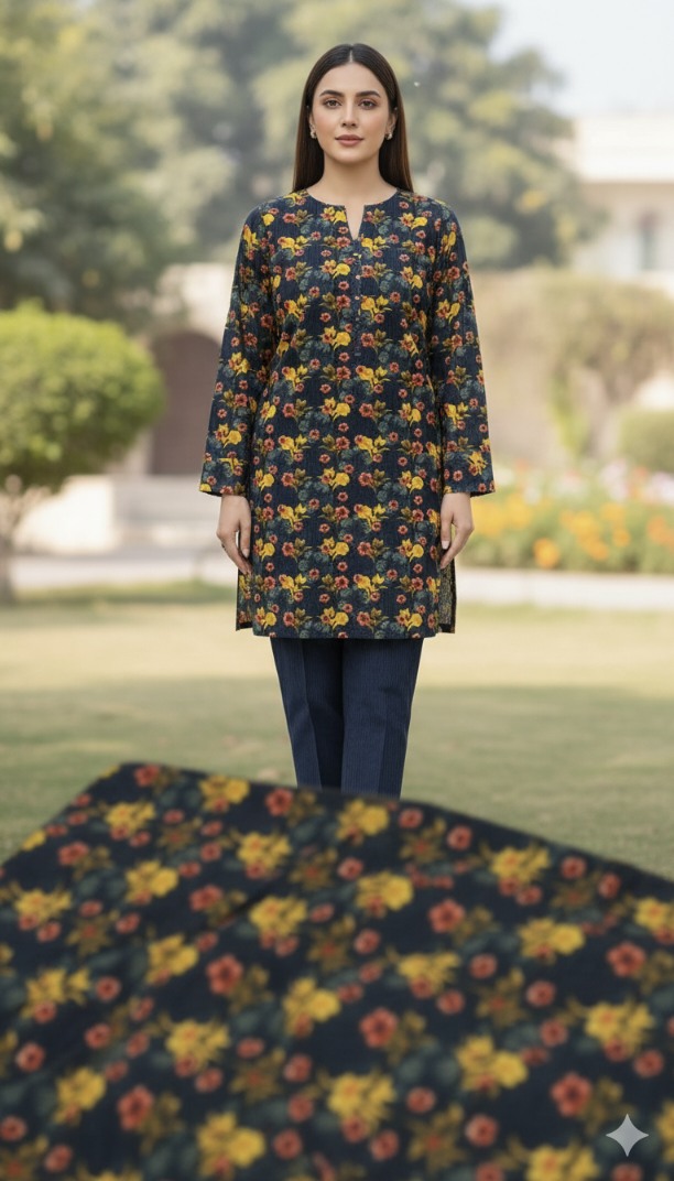 🥳 Sale Sale M-5537 Imported Kotrai Luxury Velvet Furr Shirt & Truzer 2pc