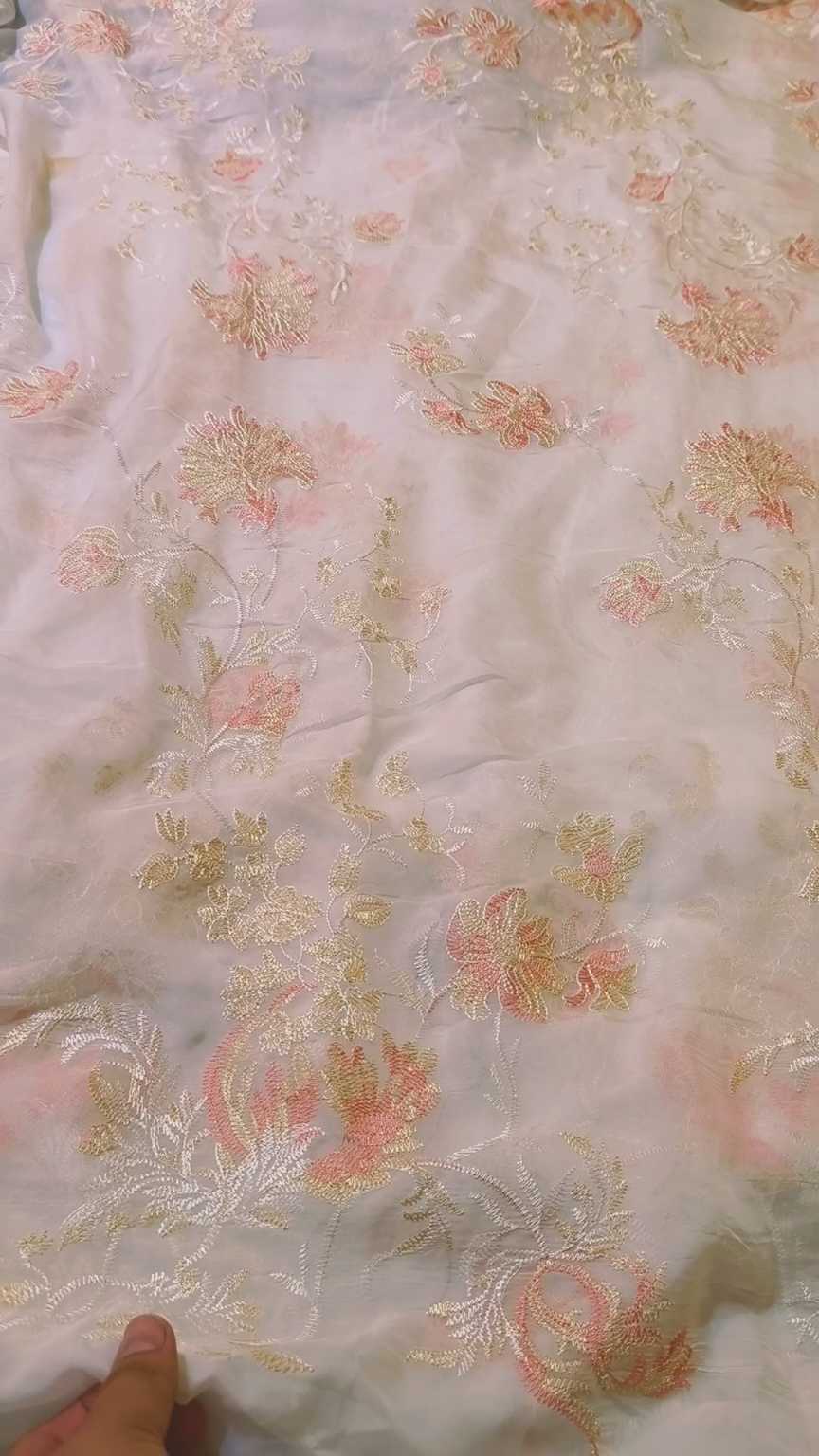 🥳 Sale Sale M-5586.  Imported Tarkashi embroidery in indian shaffon shirt