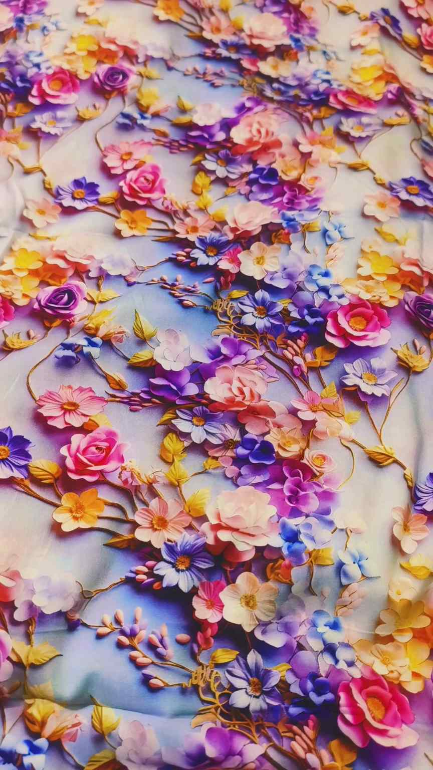 🥳Sale Sale M-1470  Rs.1490 Imported Luxury 5-D Stone Lelin Same Print Shirt & Truzer 2pc