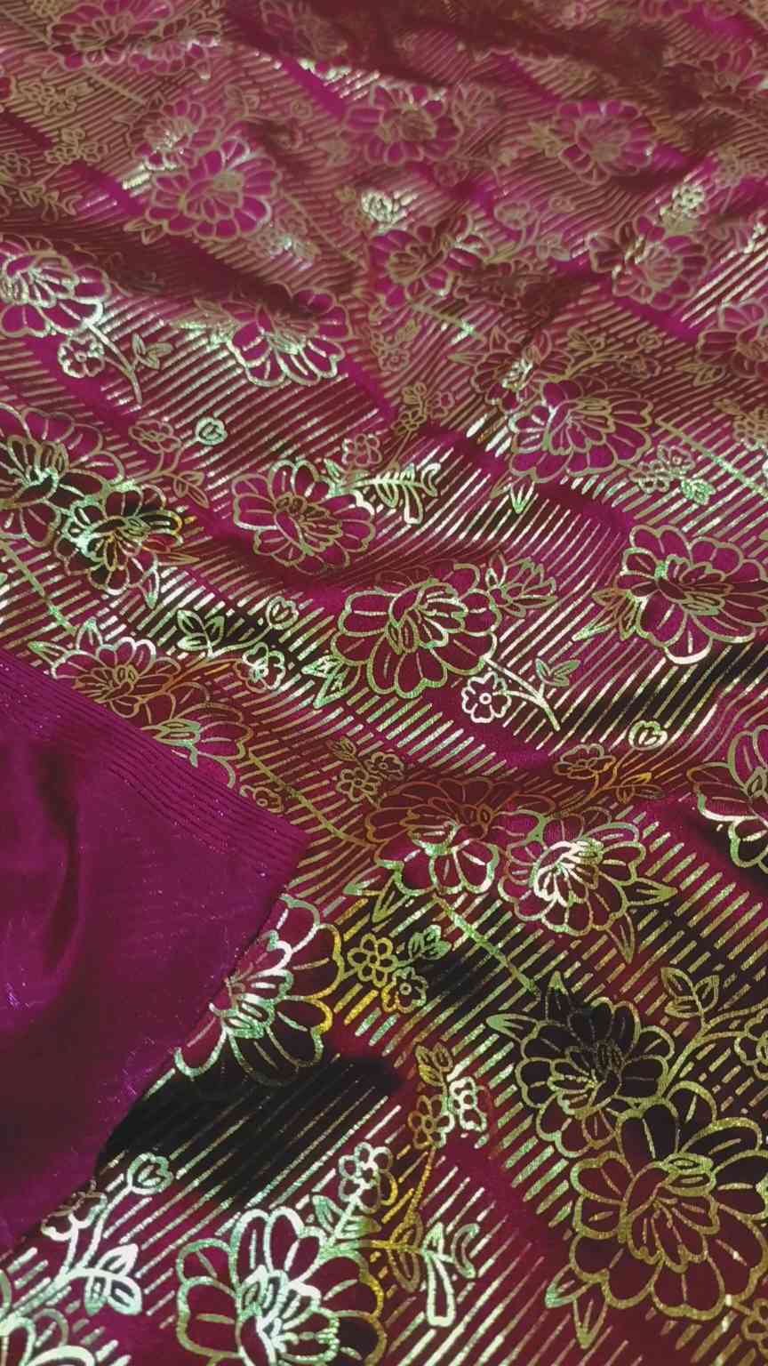 🥳New Arrivals M-575  Rs.1490 Imported Embossed Gold  Korean Shesha Velvet Same print Shirt & Truzer 2pc