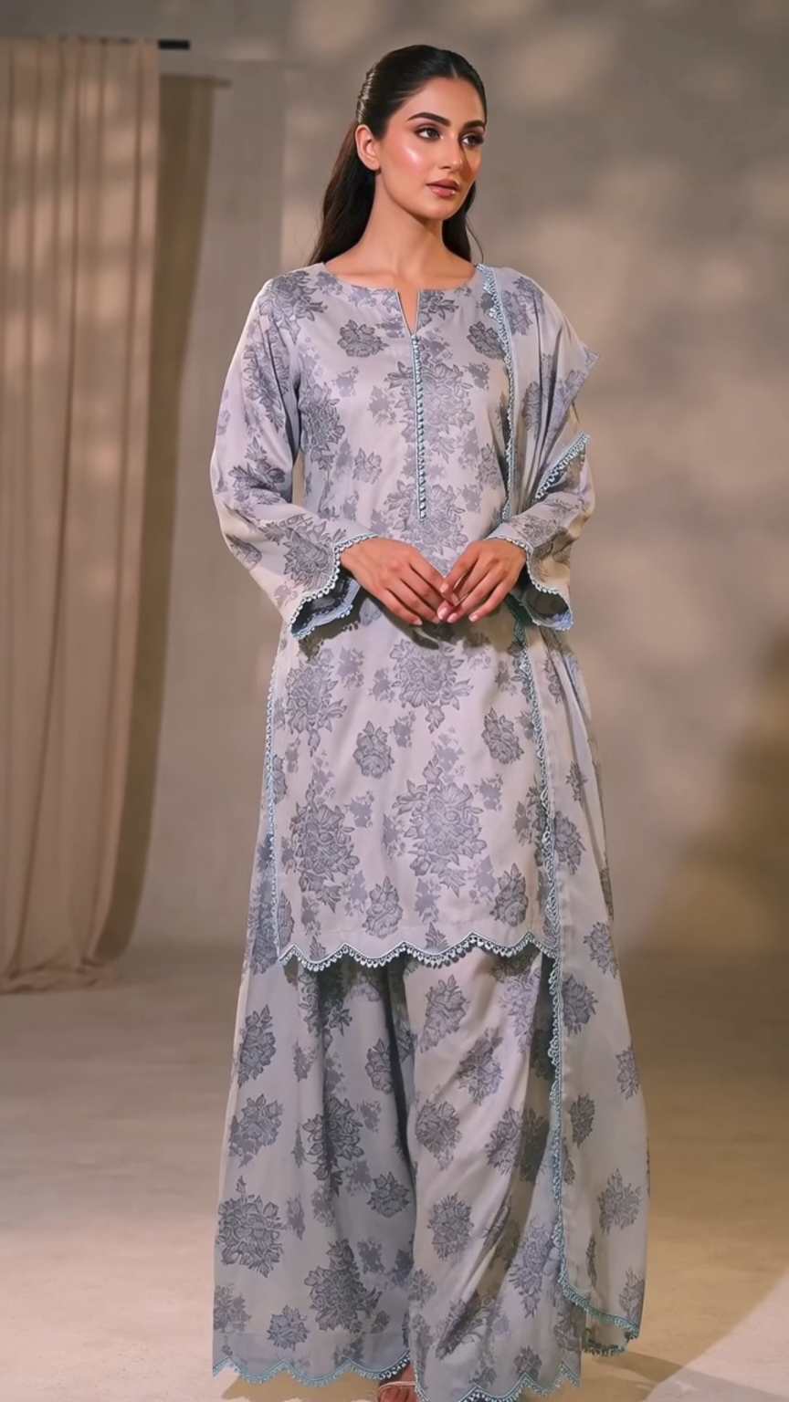 🥳 New Arrival M-1476  Rs.1690  Imported Viscose Winter 5-D Jacquard China patti Same print Shirt & Truzer 2pc -