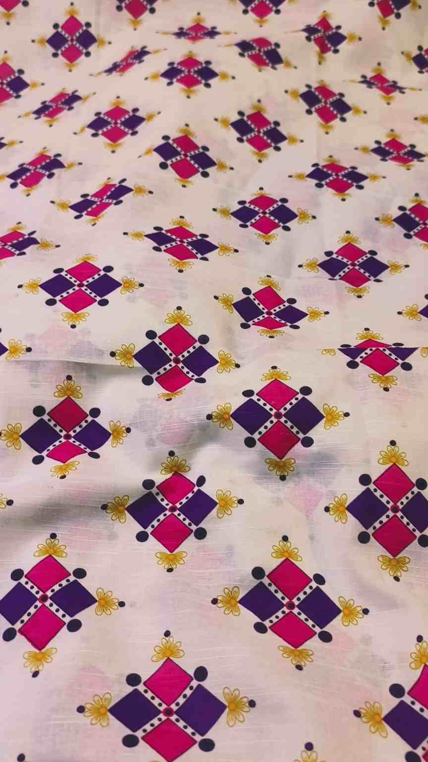 🥳 Sale Sale M-1488 Rs.1490 Imported Digital Dorria Soft Khadder Same print Shirt & Truzer 2pc