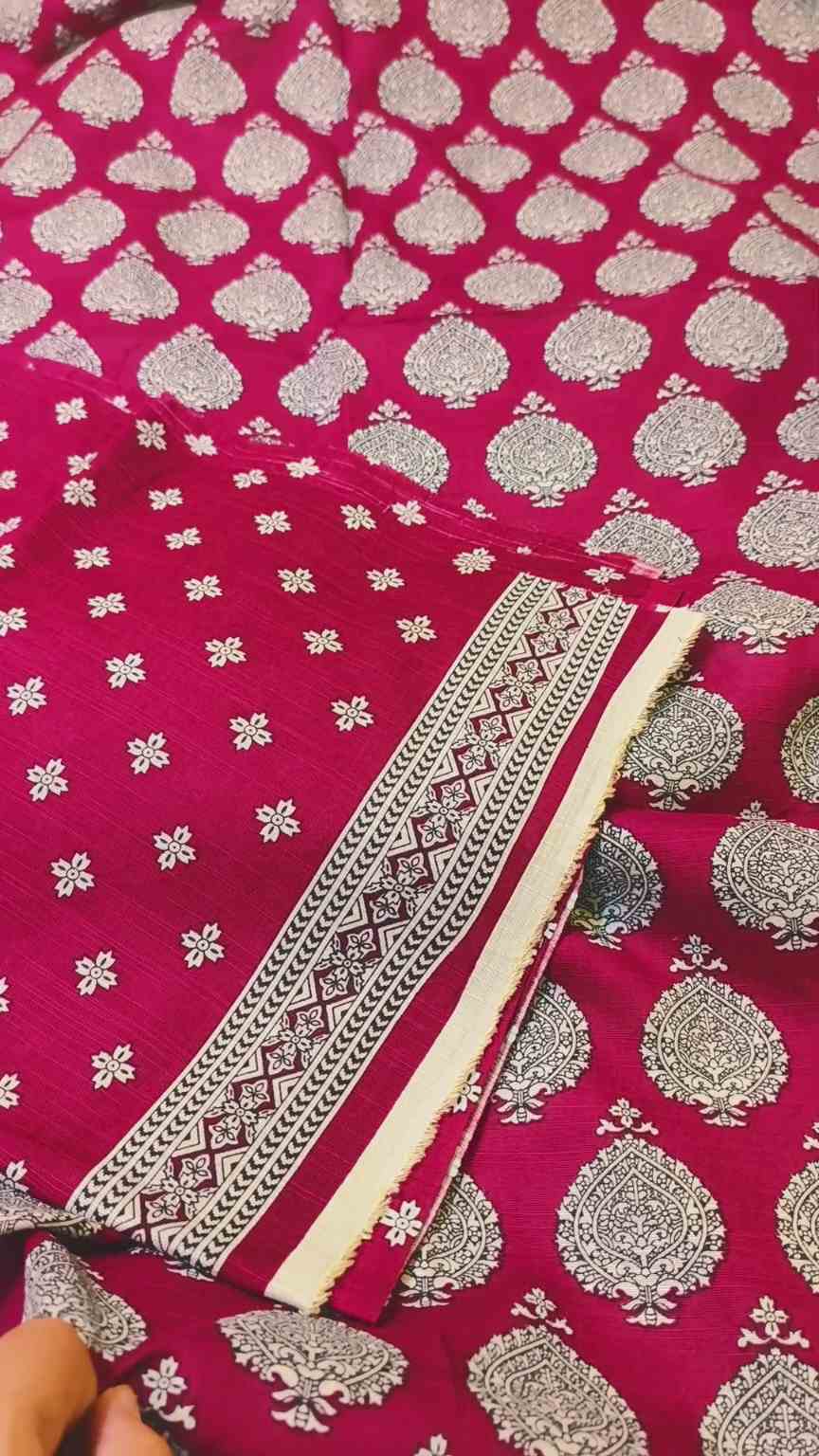 🥳 Sale Sale M-1466. Rs.1590 Imported Digital Dorria Soft Khadder Matching print Shirt & Truzer 2pc