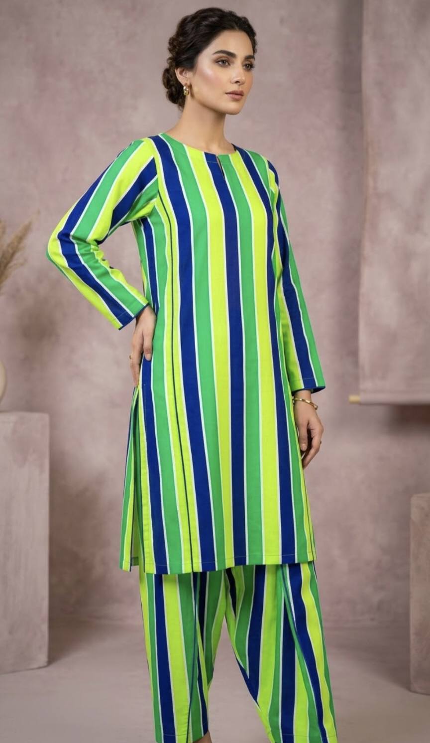 🥳 Sale Sale M-1449 Rs.1290 Imported Digital Korean Georgette Same print Shirt & Truzer 2pc