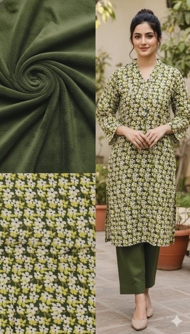 🥳 Sale Sale M-5625   Imported Rabit- Velvet Furr Shirt & Truzer 2pc -