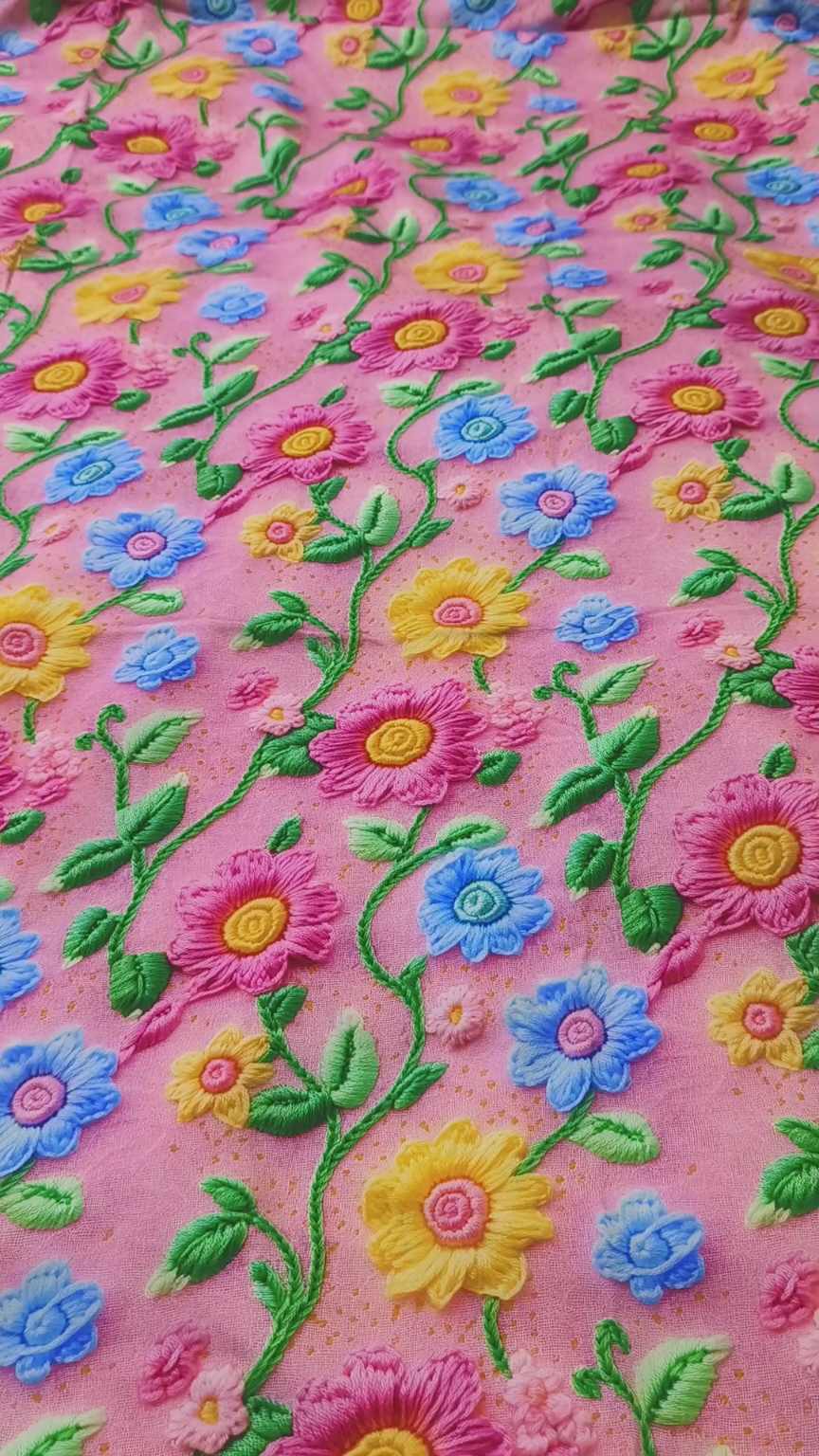 😱 New arrivals in Market M-5651  Imported Luxury 5-D Stone Lelin Same print Shirt & Truzer 2pc Most High demanding -