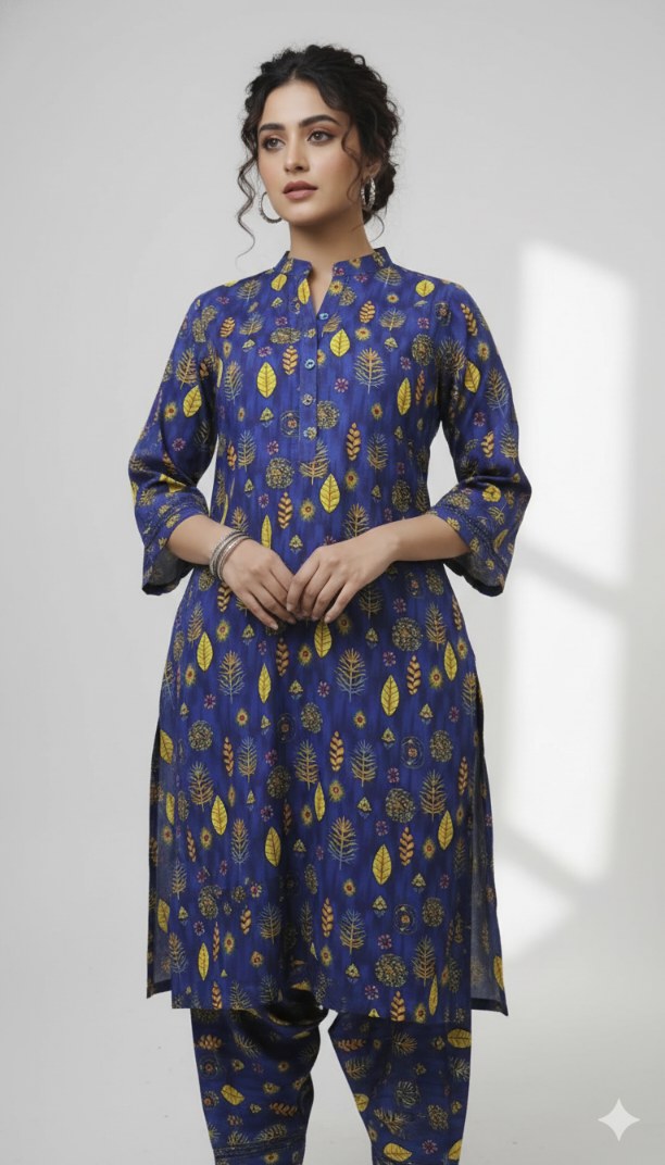 🥳 New Arrivals Sale Sale M-5686  Imported Digital Soft (Dorria Khaddar) Same print Shirt & Truzer 2pc -