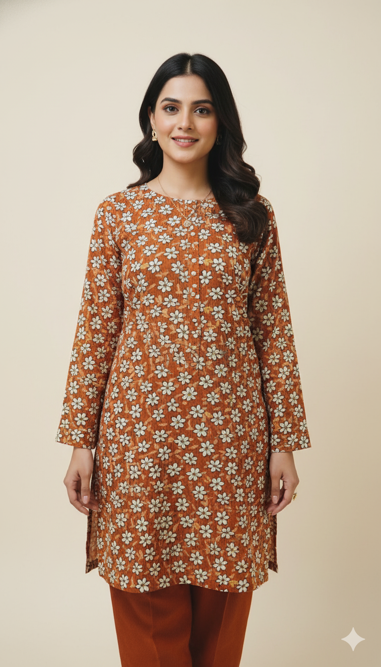 🥳 Sale Sale M-5672 Imported Kotrai Luxury Velvet Furr Shirt & Truzer 2pc