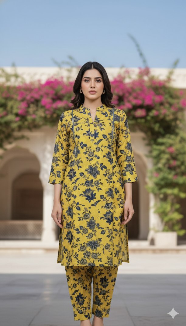 🥳 New Arrivals Sale Sale M-5775   Imported Digital Soft (Dorria Khaddar) Same print Shirt & Truzer 2pc