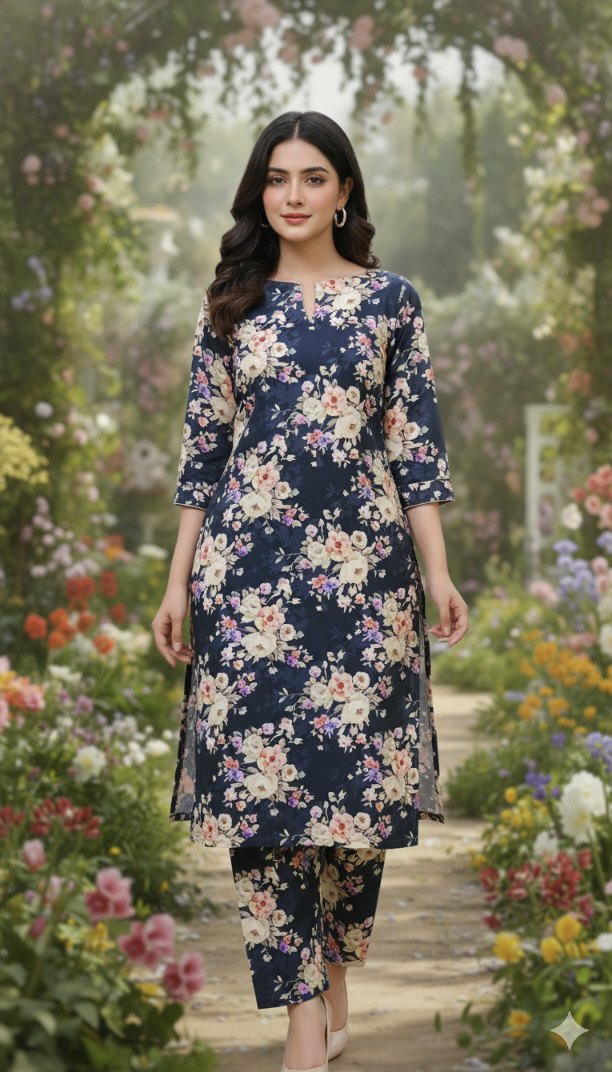 M-5760  Imported Korean Kotrai Velvet Furr Same Stuff Shirt& Truzer 2pc