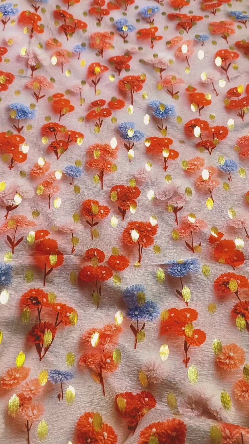 🥳 Sale Sale M-6020  Imported 3-D zaree Bunch Luxury Stone Lelin Same print Shirt & Truzer 2pc