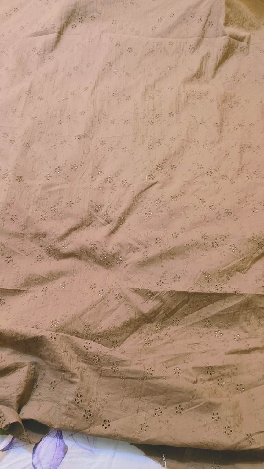 🥳 Sale Sale M-6091 Imported Shiffli Embroidery ChickenKari Cambric Stuff (Winter + Summer) only shirt -