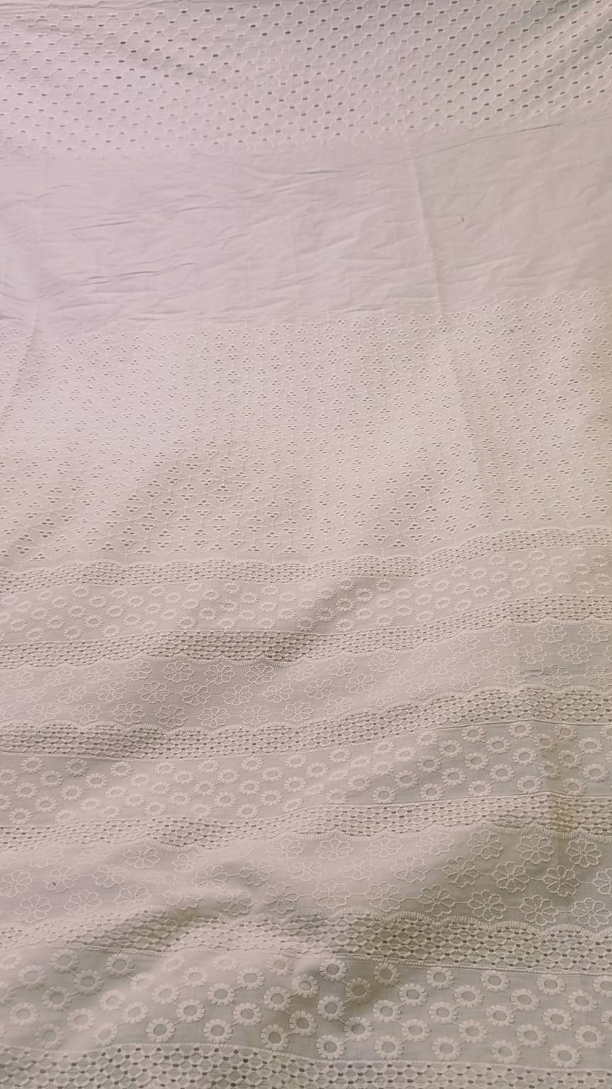 🥳 Sale Sale M-6088  Imported Shiffli Embroidery ChickenKari Cambric Stuff (Winter + Summer) only shirt -