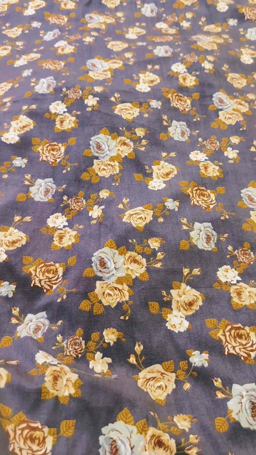 🥳 Sale Sale M-6153 Imported Korean Woolen Velvet Same print Shirt & Truzer 2pc