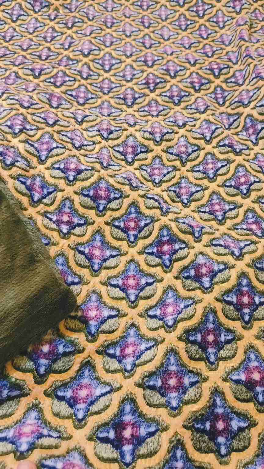 🥳 Sale Sale M-6270  Imported Korean fancy 3-D palachi velvet Furr   Shirt & Trouser 2pc