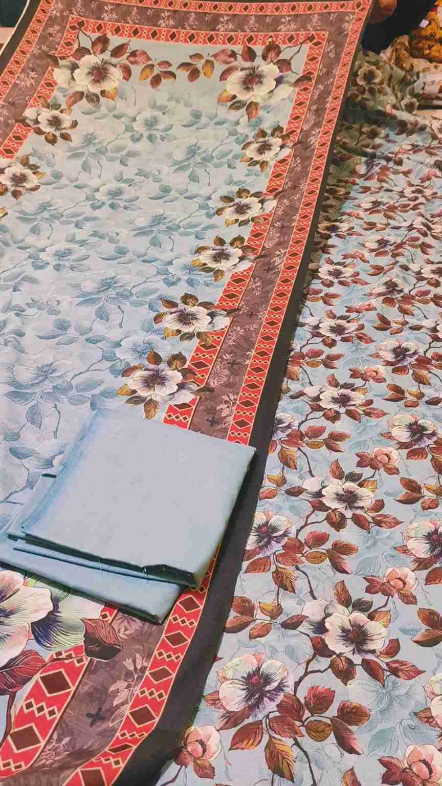 3pc 🥳😱 Sale Sale M-6315  Imported Digital  Dorria  Soft Khadder 3pc suit
