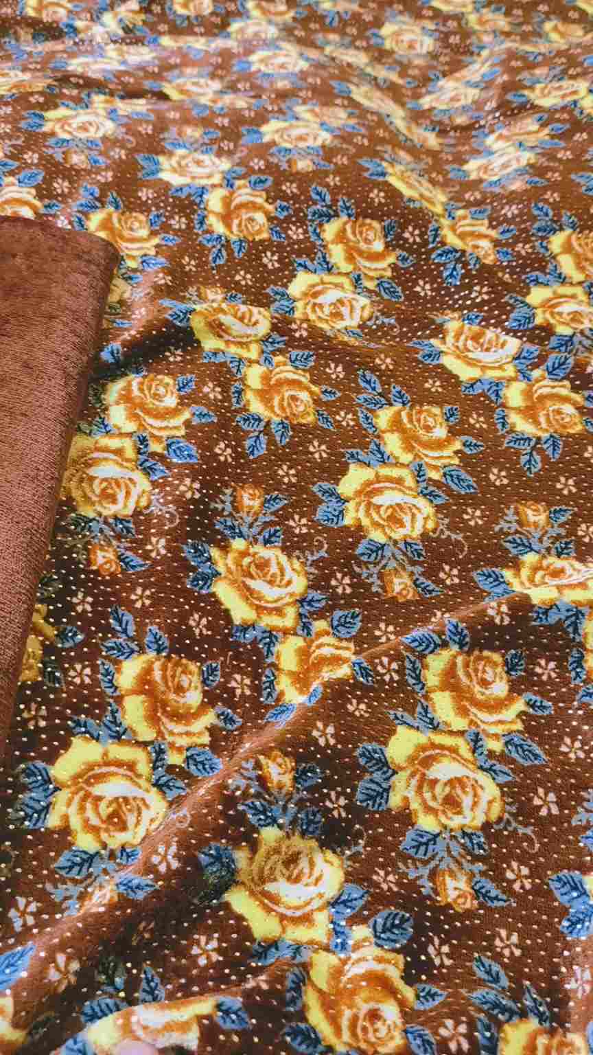 🥳 Sale Sale M-6257. . Imported Korean Mokesh Work Velvet Furr 2pc