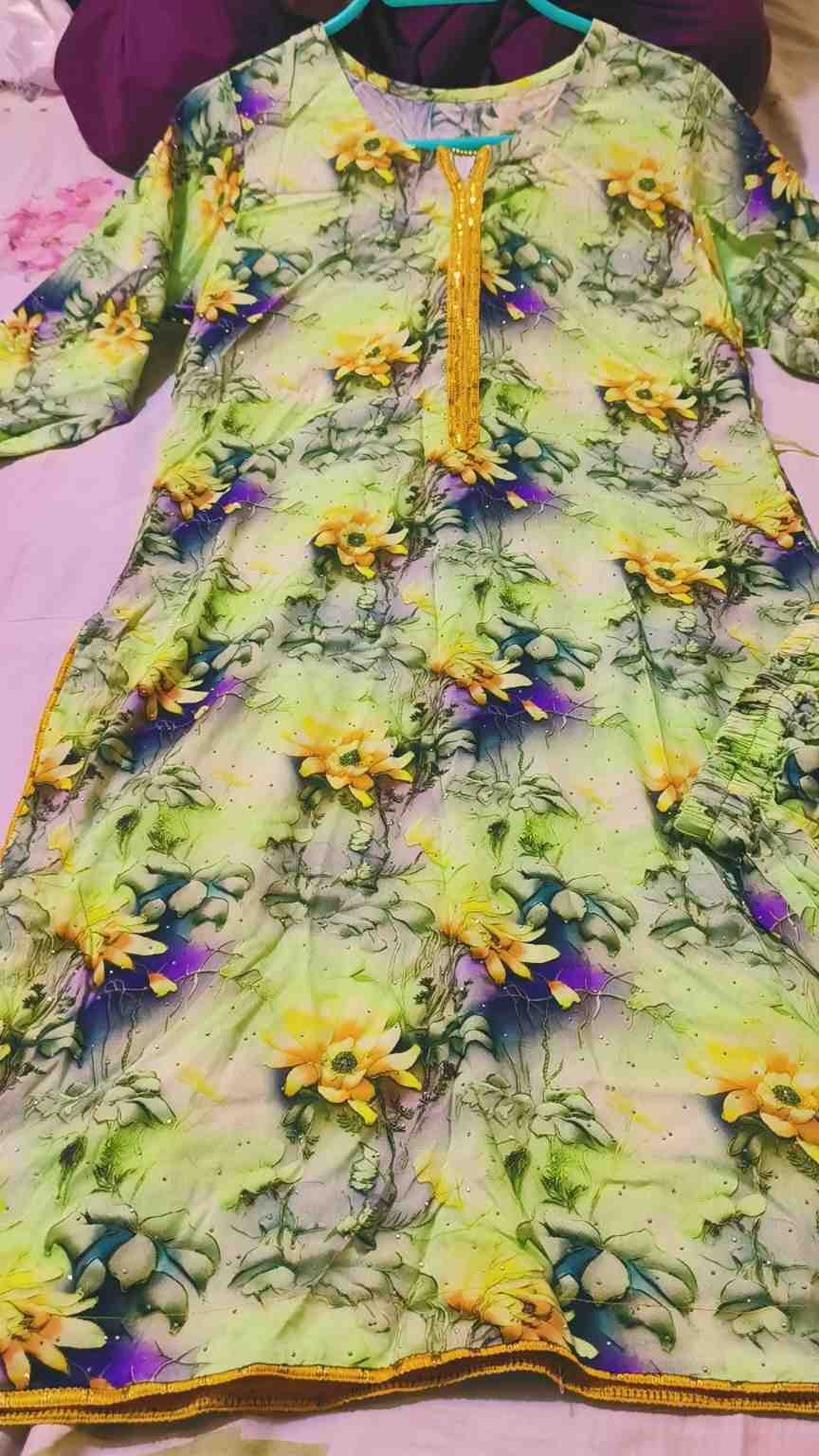 Stich Suit M-6338 (Medium size) (19 Chest & 39 Length) Imported 5-D Stone Lelin Stitch Shirt & Truzer 2pc